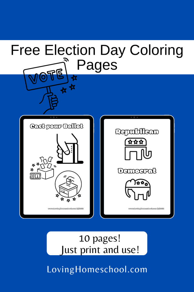 Election day coloring pages