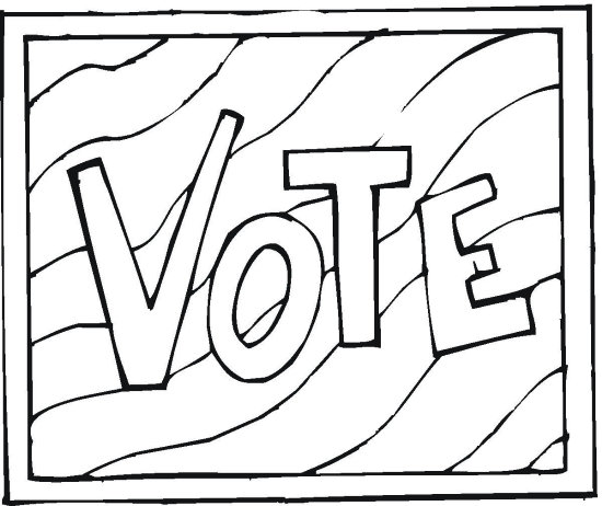 Best election coloring pages for kids