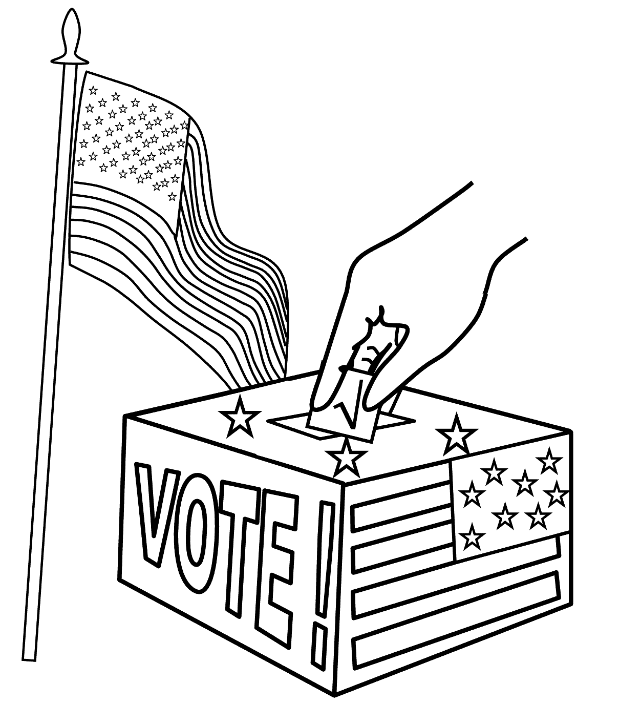 Election day coloring pages printable for free download