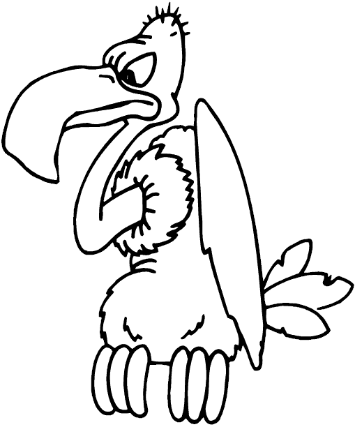 Vulture coloring page