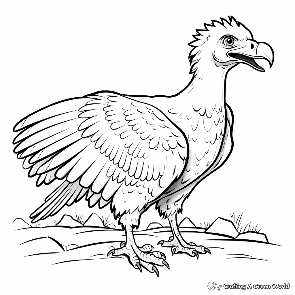 Vulture coloring pages