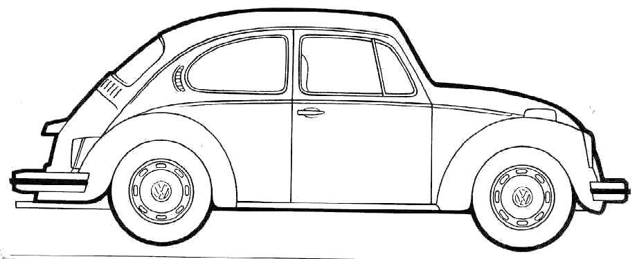 Volkswagen beetle hatchback blueprints free