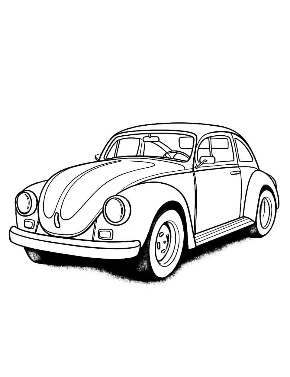 Car coloring pages free printable sheets