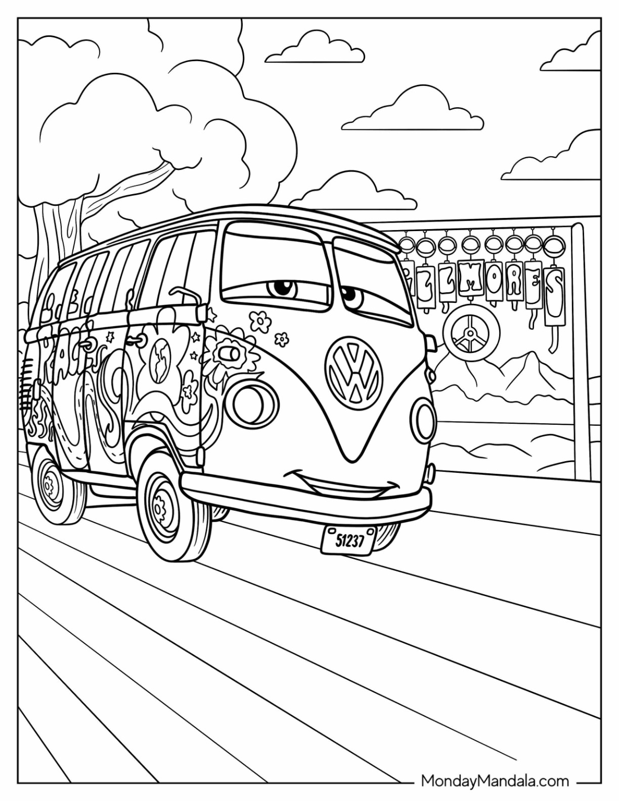 Disney cars coloring pages free pdf printables