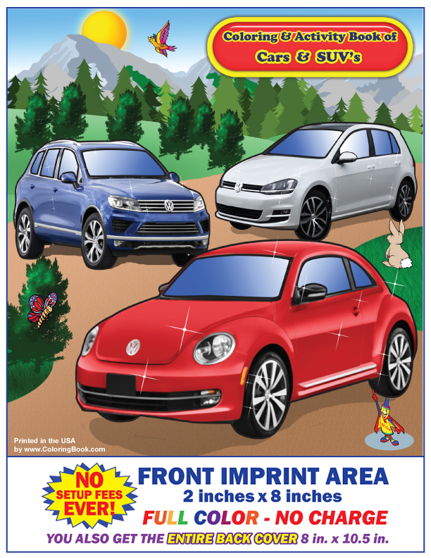 Volkswagen imprint coloring book