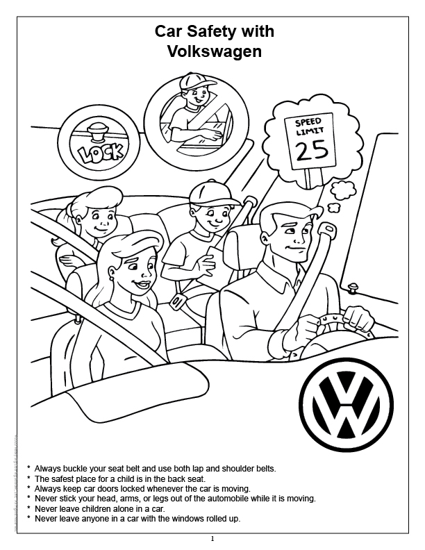 Volkswagen imprint coloring book