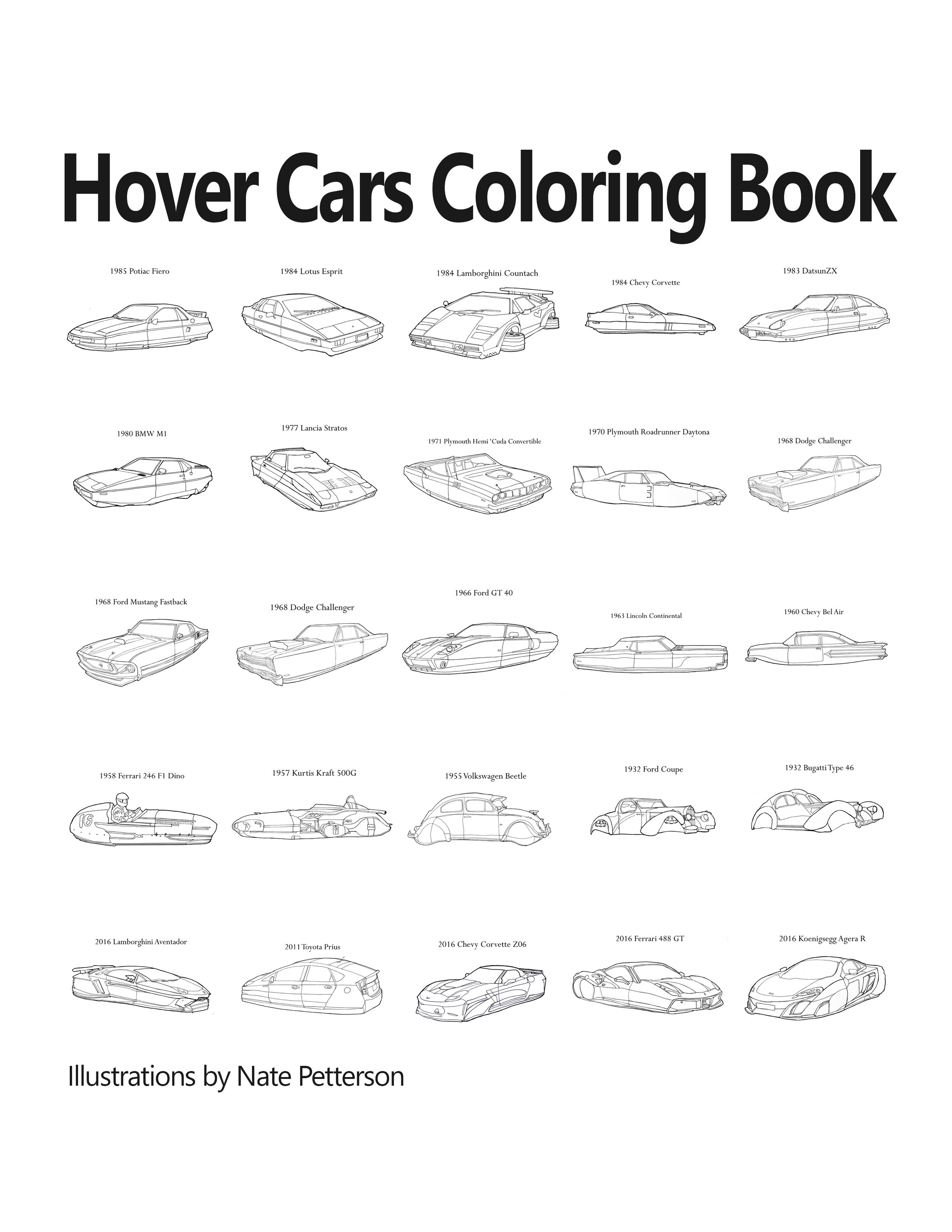 Flying cars coloring book â nate petterson