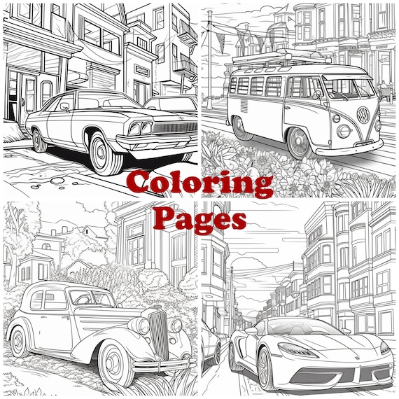 Car coloring pages car coloring sheets classic cars car art car coloring book