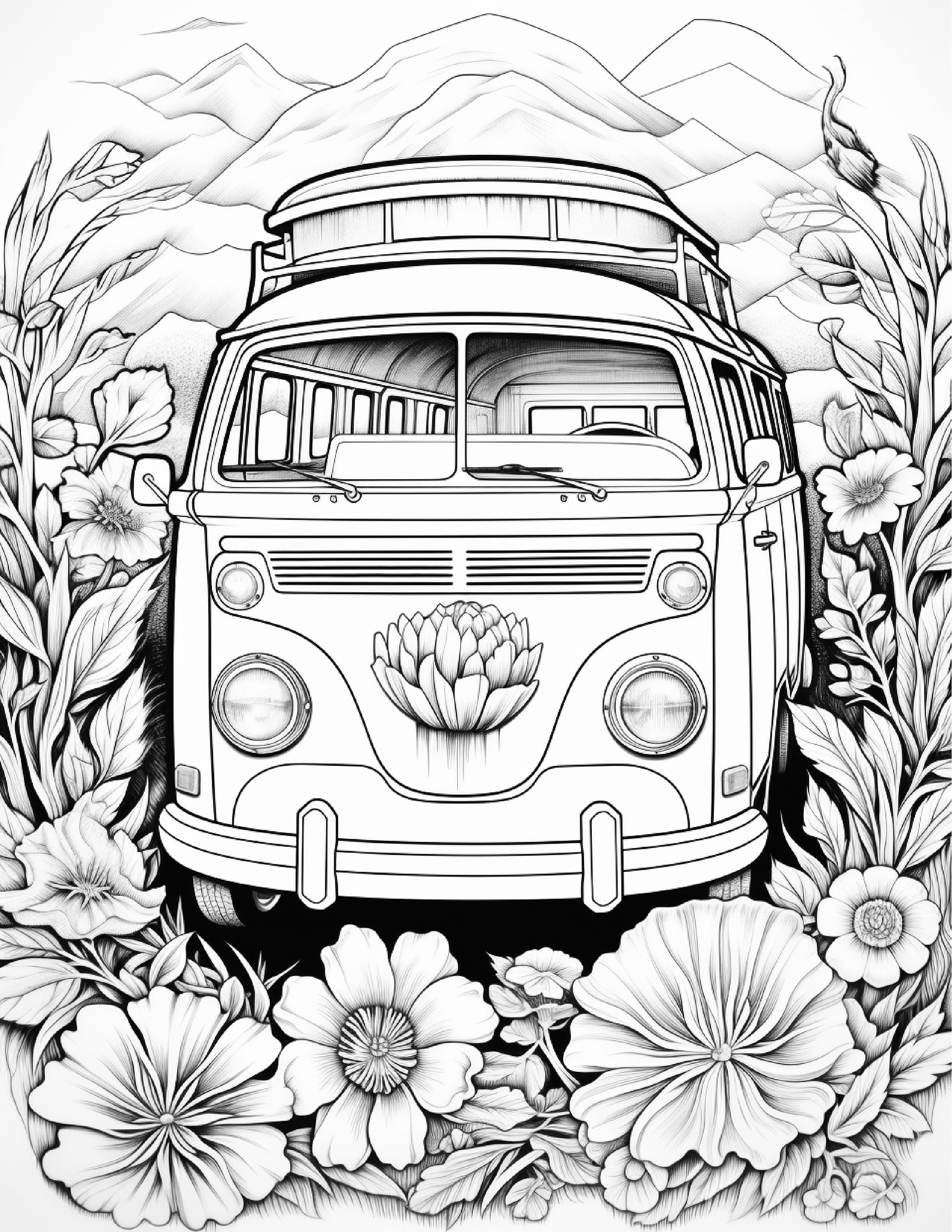 Vw coloring pages