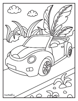 Car coloring pages