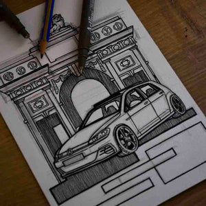 Inspiration from helletcr volkswagen golf r handmade artwork and co â i am berkay ceylan