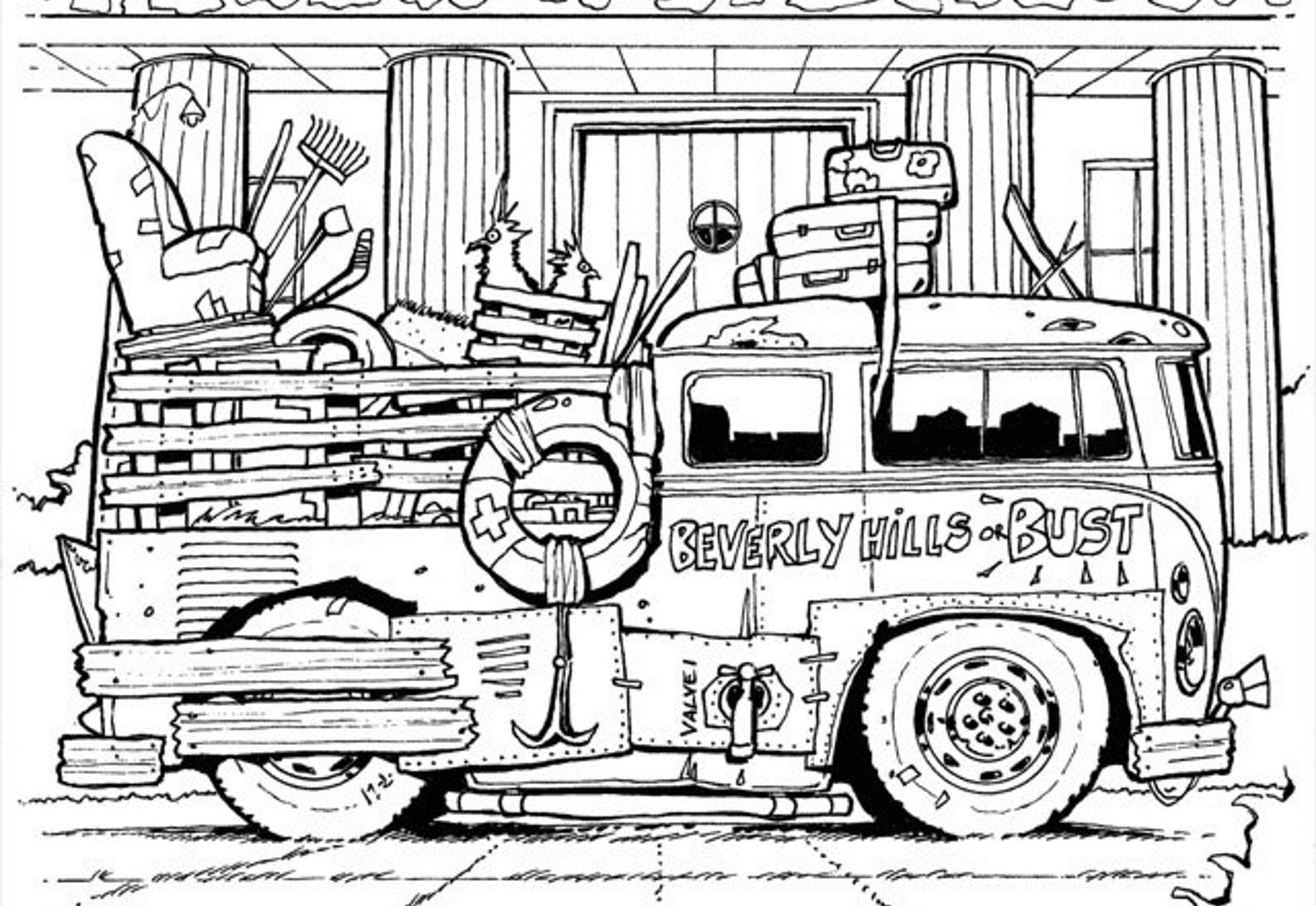 Fireball tims coloring books celebrate the world of car design