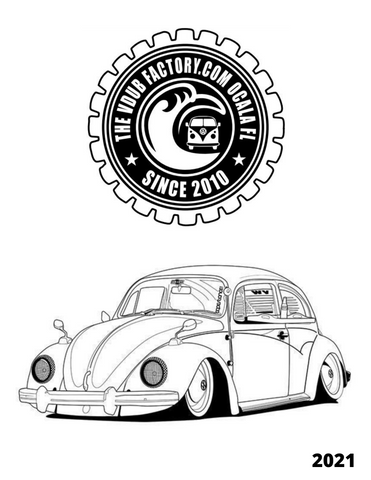 Volkswagen bug and bus coloring pages â the vdub factory