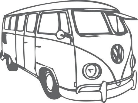 Vw bus vector for free download