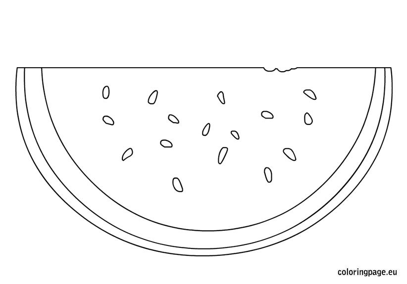 Free printable watermelon template printable