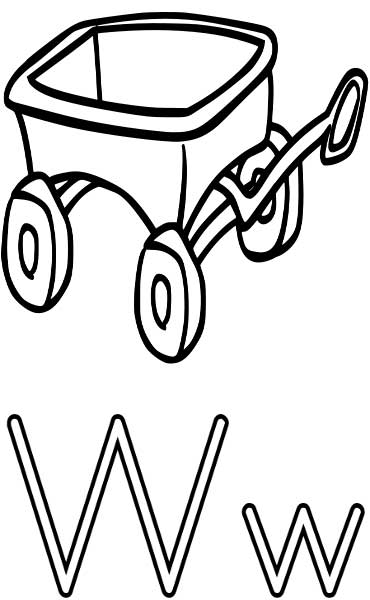 Wagon coloring page