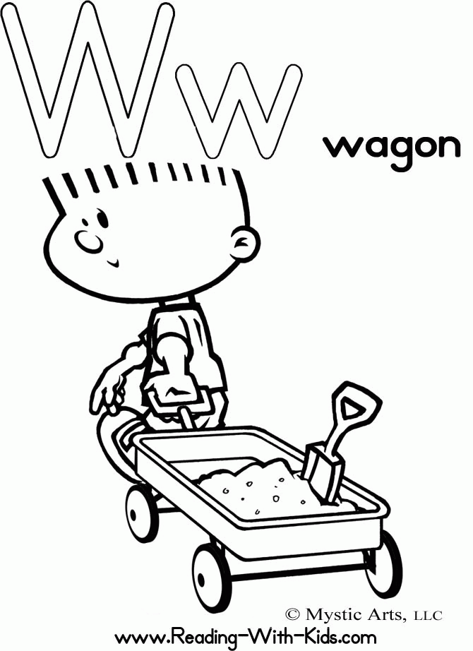 Letter w coloring pages printable for free download