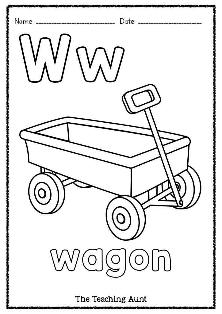 W is for wagon art and craft