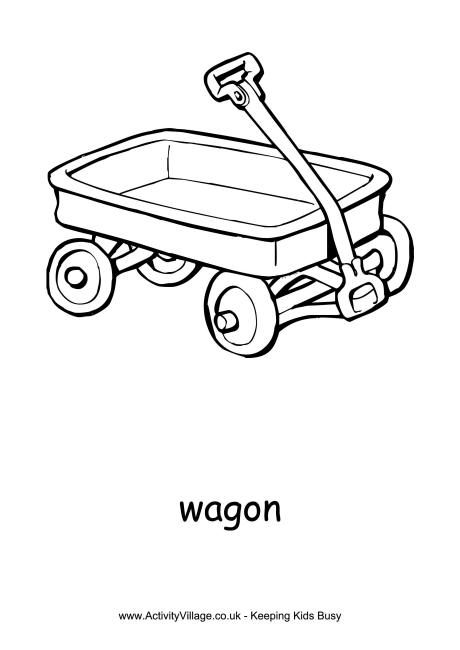 Wagon louring page wagon business for kids loring pages