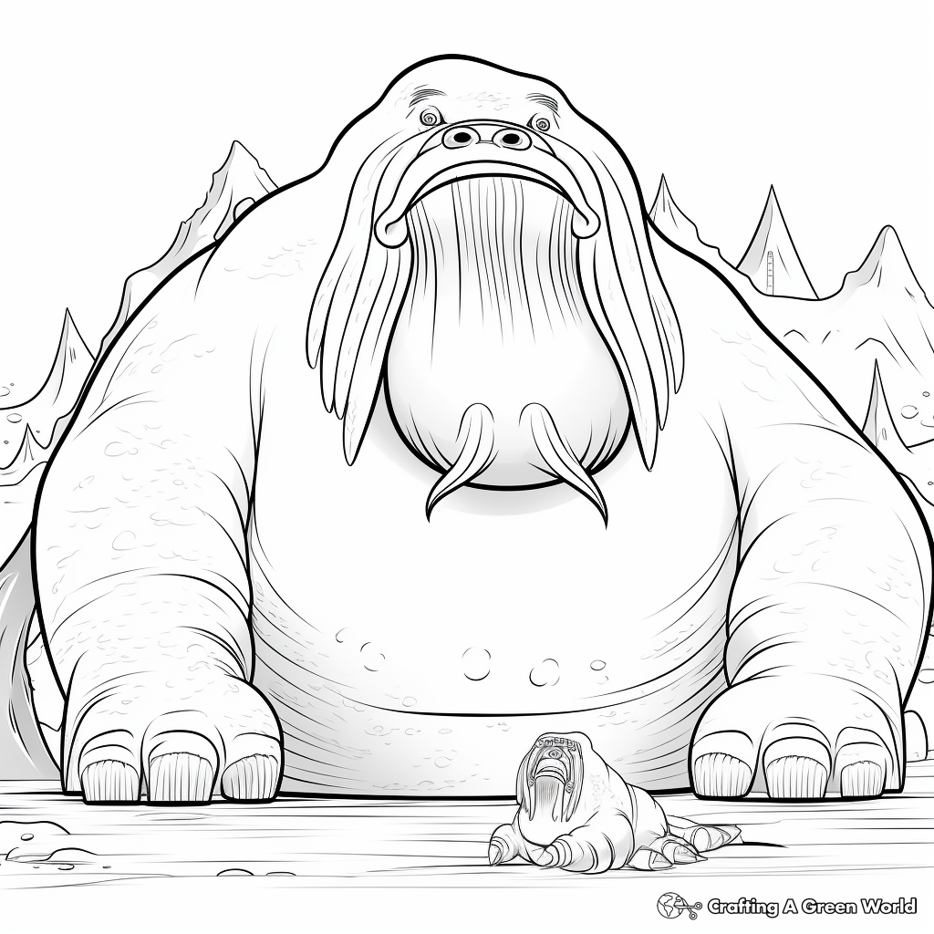 Walrus coloring pages