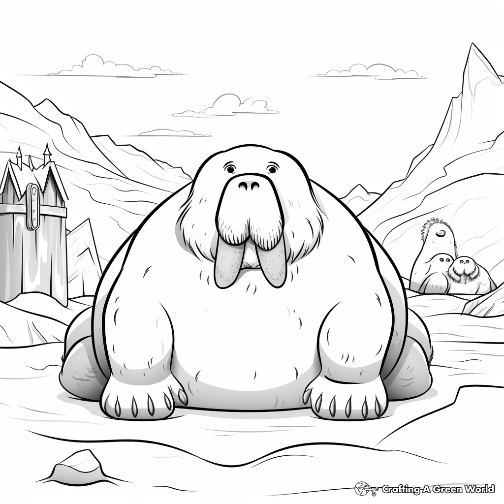 Walrus coloring pages