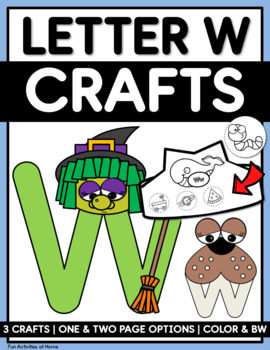 Letter w upper lowercase crafts