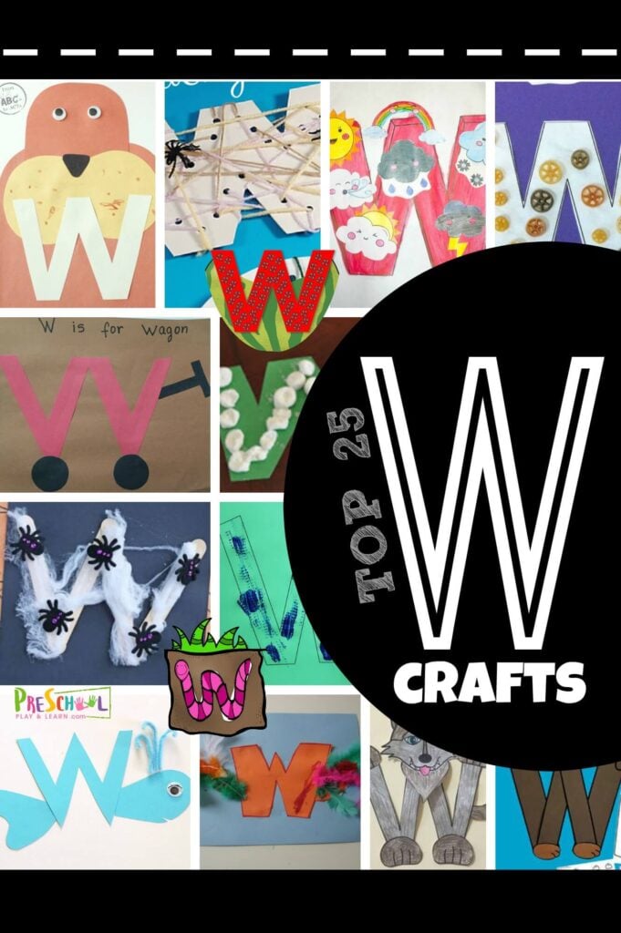 Top letter w crafts