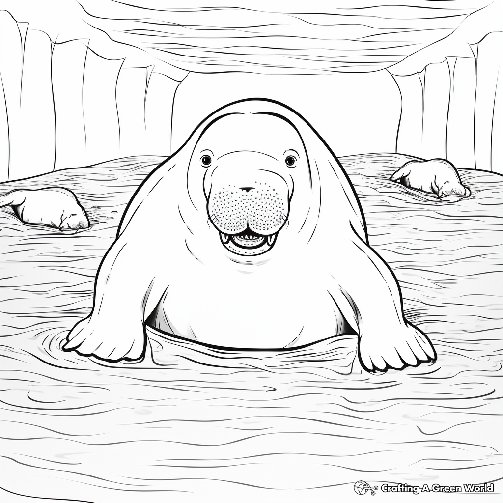 Walrus coloring pages