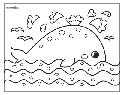 Whale coloring pages