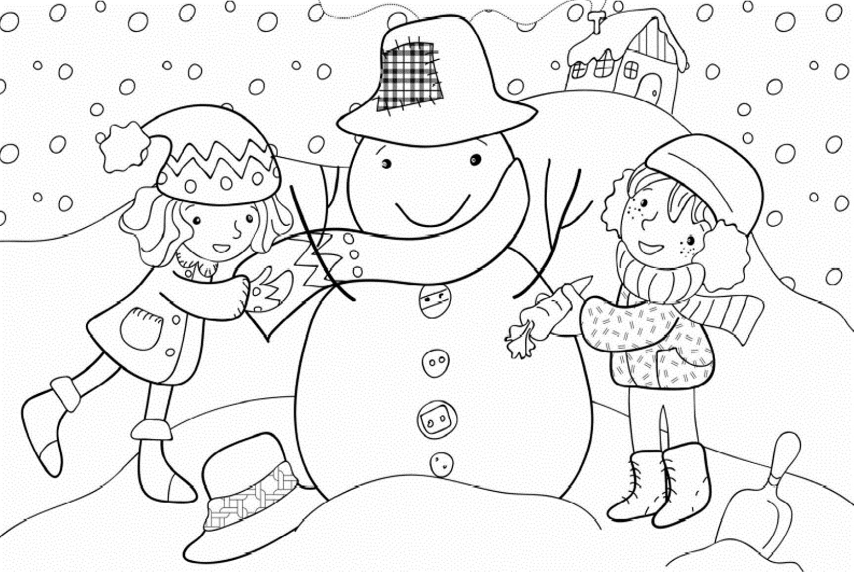 Winter season coloring pages crafts and worksheets for preschooltoddler and kindergarten