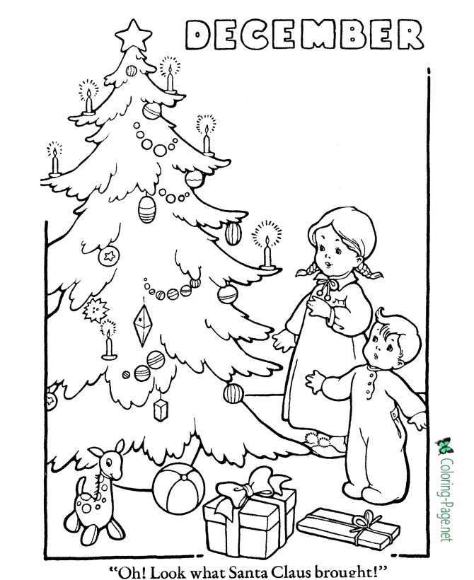 Winter coloring pages