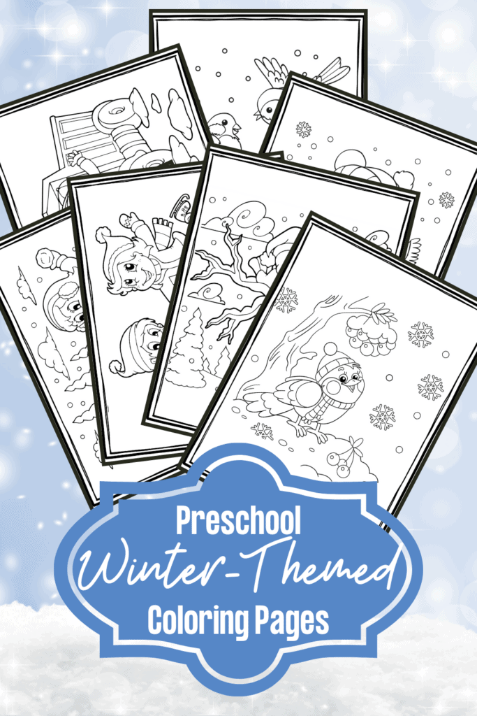 Free printable winter coloring pages for preschool