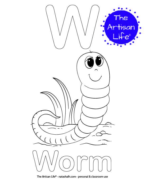 Free printable alphabet coloring pages no