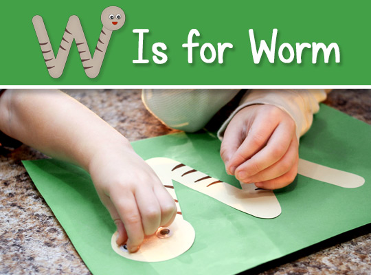 Printable letter w craft