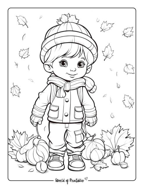 The best fall coloring pages for kids adults