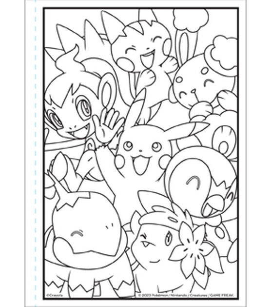 Crayola sheet pokemon coloring book with stickers