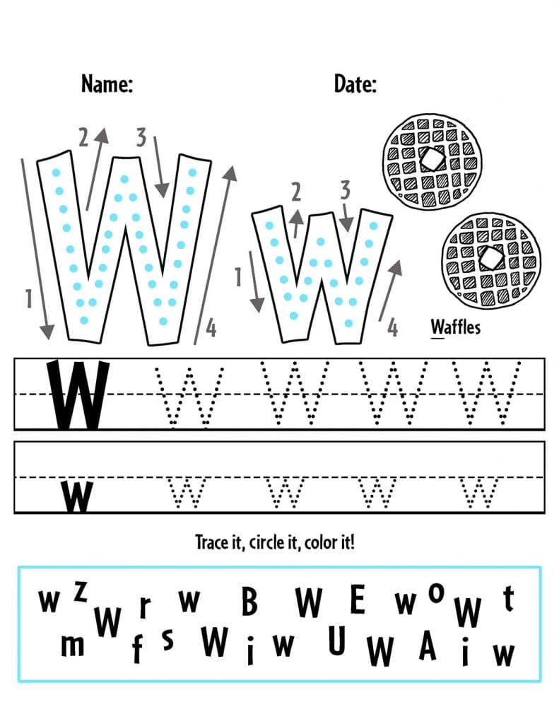 Free letter tracing sheets for preschool â the hollydog blog
