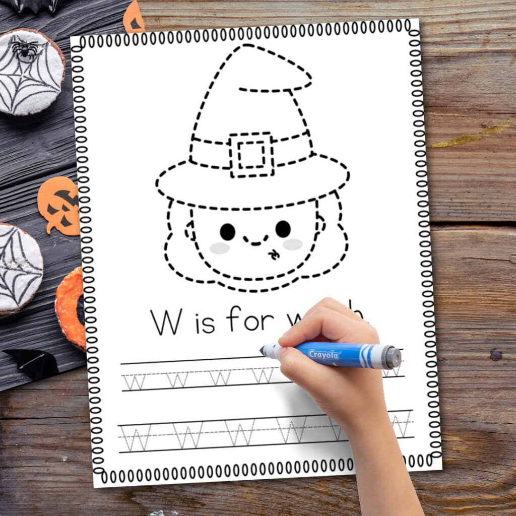 Spooky fun and learning with halloween tracing worksheets