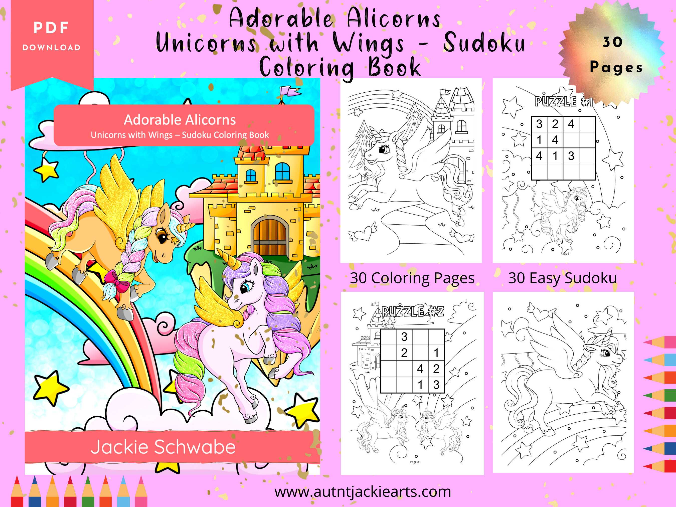 Sudoku colouring book