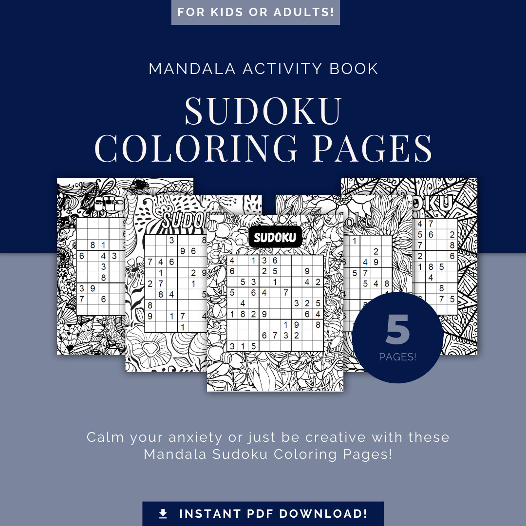 Sudoku coloring book