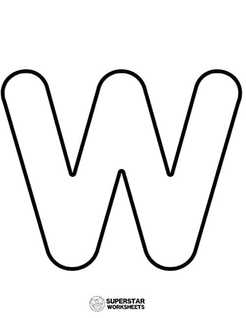 Letter w worksheets