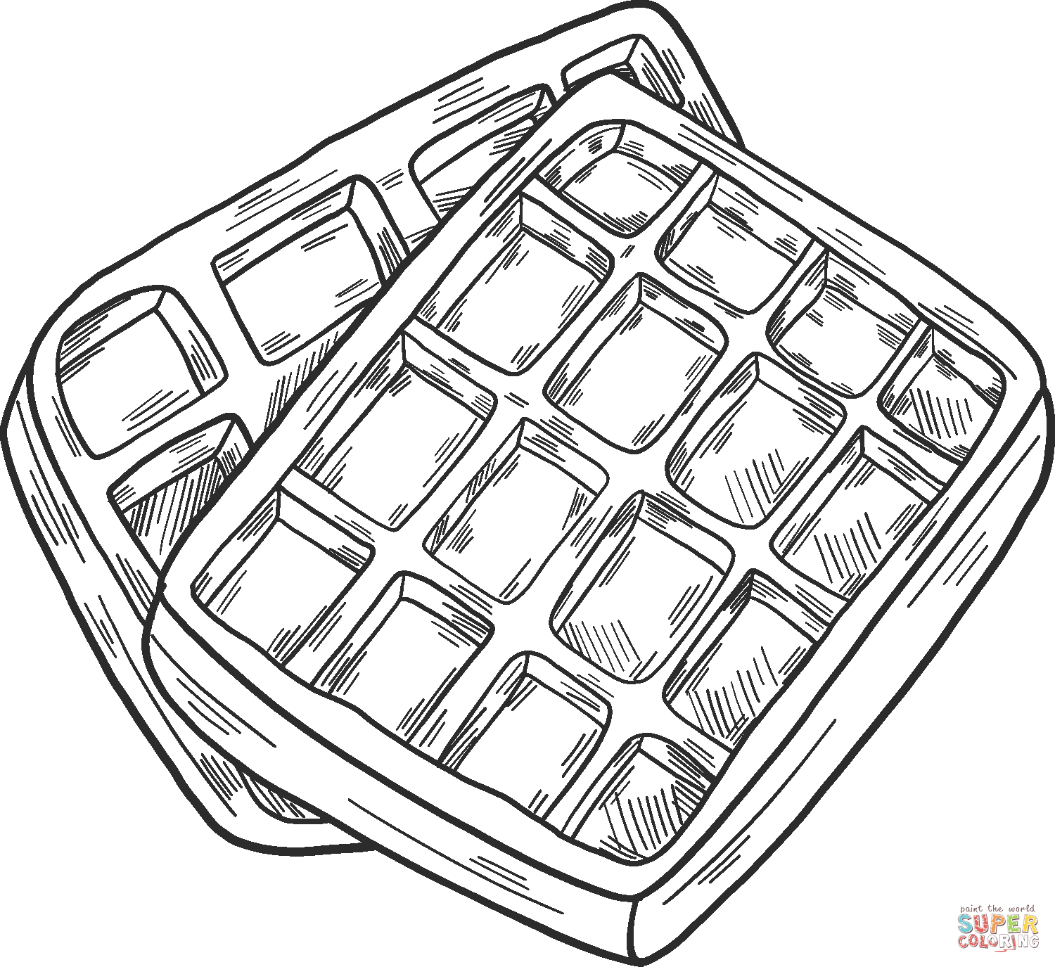 Waffles coloring page free printable coloring pages