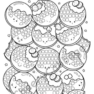 Waffle coloring page