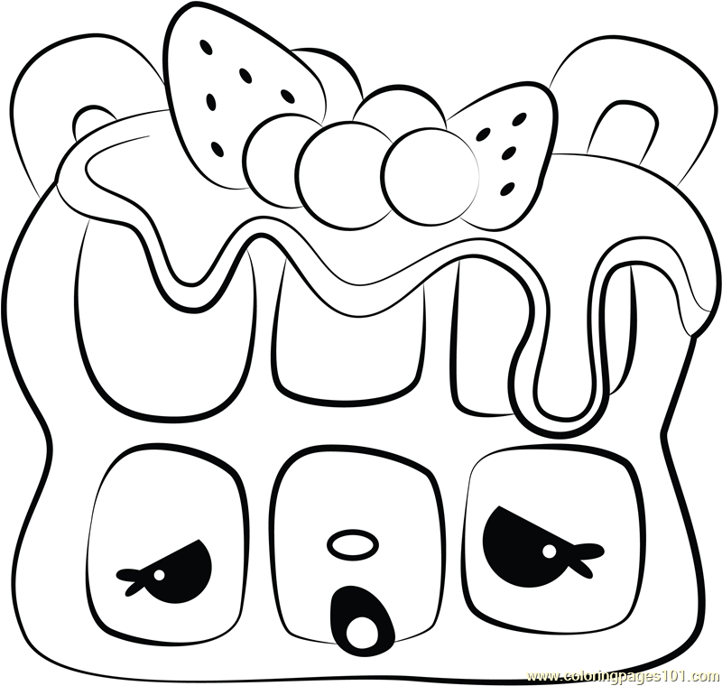 Willy waffles coloring page for kids