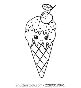 Ice cream cone coloring pages photos and images pictures