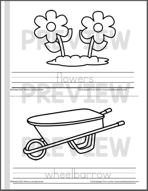 Spring coloring pages