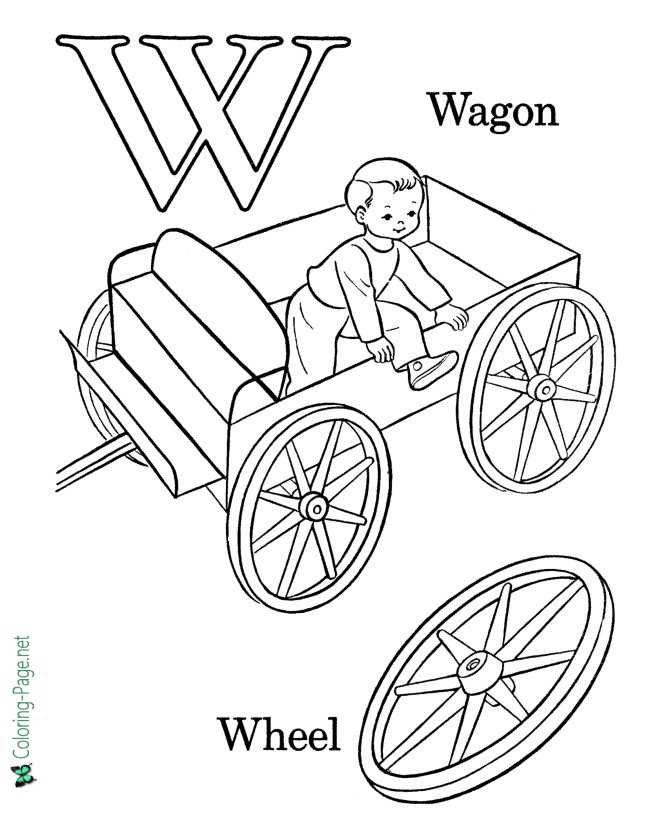 Alphabet coloring pages