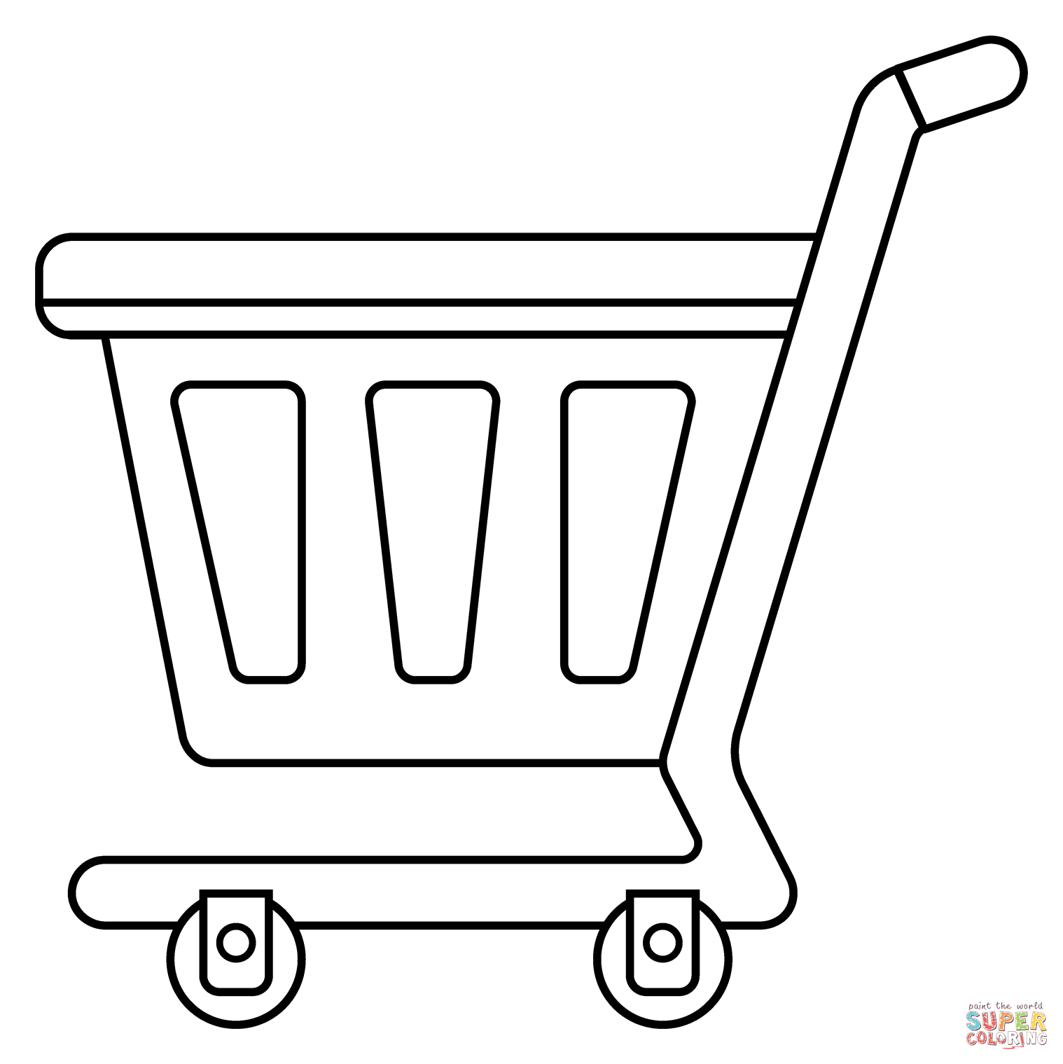 Shopping cart emoji coloring page free printable coloring pages