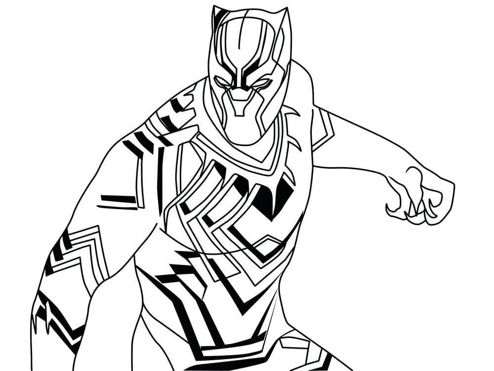 Black panther coloring pages