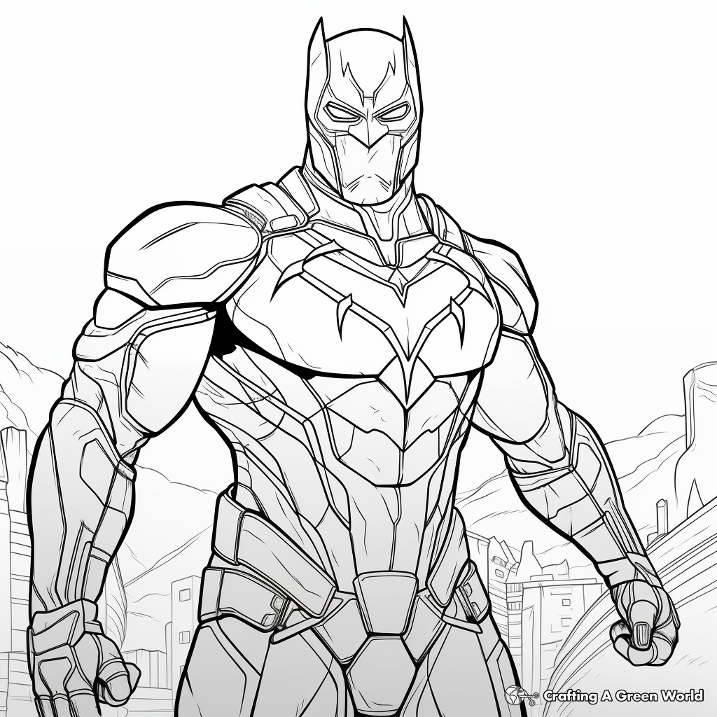 Superhero coloring pages